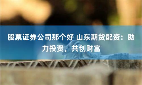股票证券公司那个好 山东期货配资：助力投资，共创财富