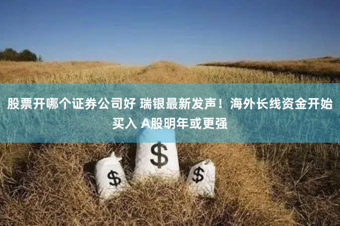 股票开哪个证券公司好 瑞银最新发声！海外长线资金开始买入 A股明年或更强